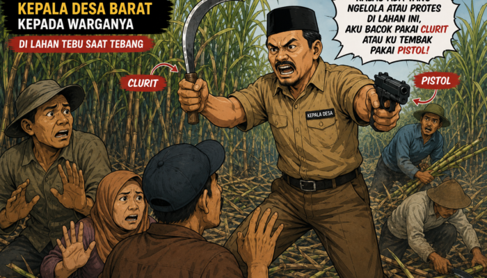 Diduga Acungkan Pistol dan Clurit, Kepala Desa Barat Terlibat Keributan dengan Warga